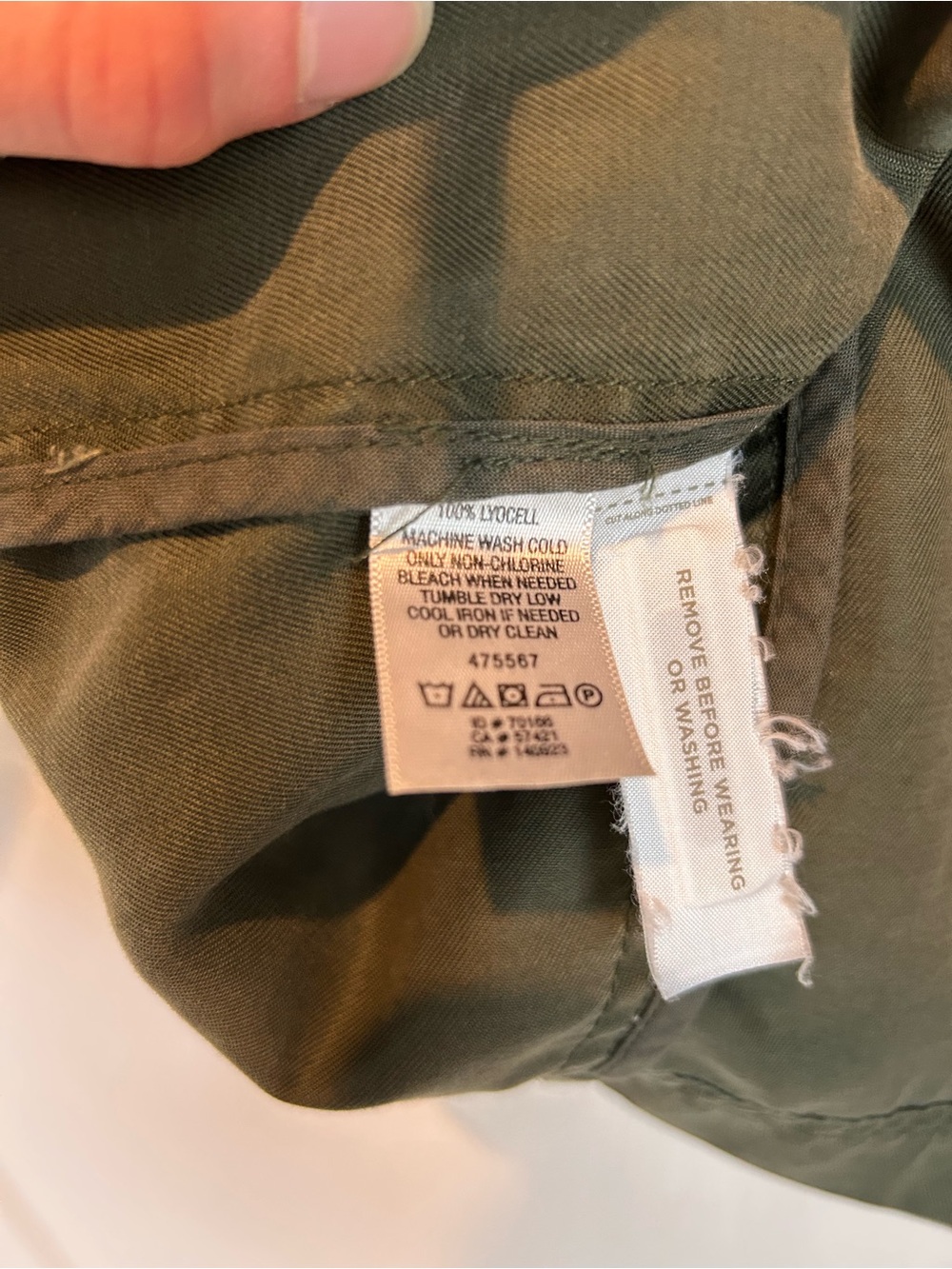Olive Utility Drawstring Jacket - Picture 4 of 4